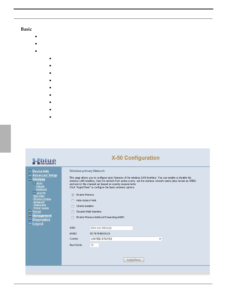 Basic | Xblue Networks X-50 User Manual | Page 146 / 260