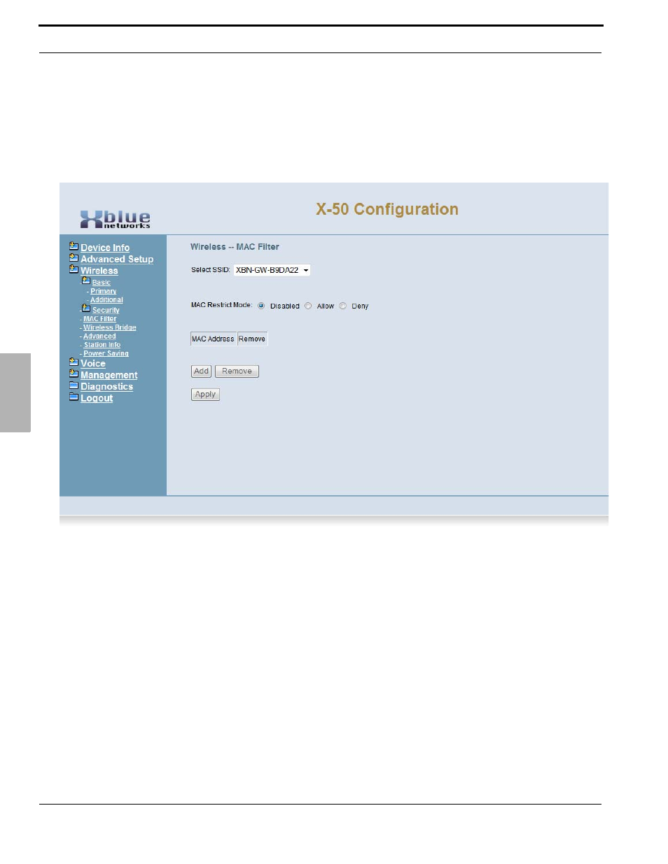 Xblue Networks X-50 User Manual | Page 154 / 260