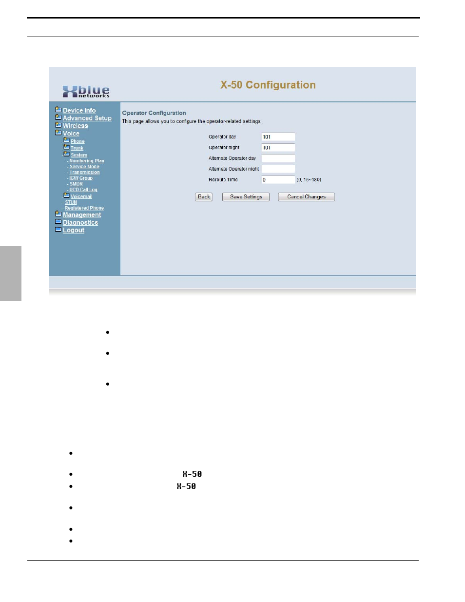 Xblue Networks X-50 User Manual | Page 188 / 260