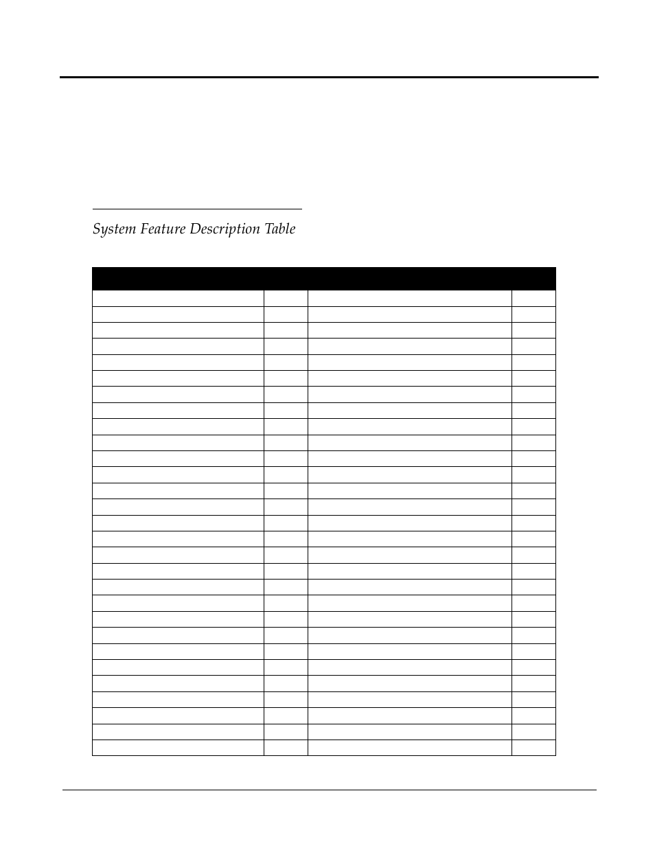 3 feature description, System feature description table, Table 3.1 voip module features | 3 system feature description table | Xblue Networks X-50 User Manual | Page 29 / 260