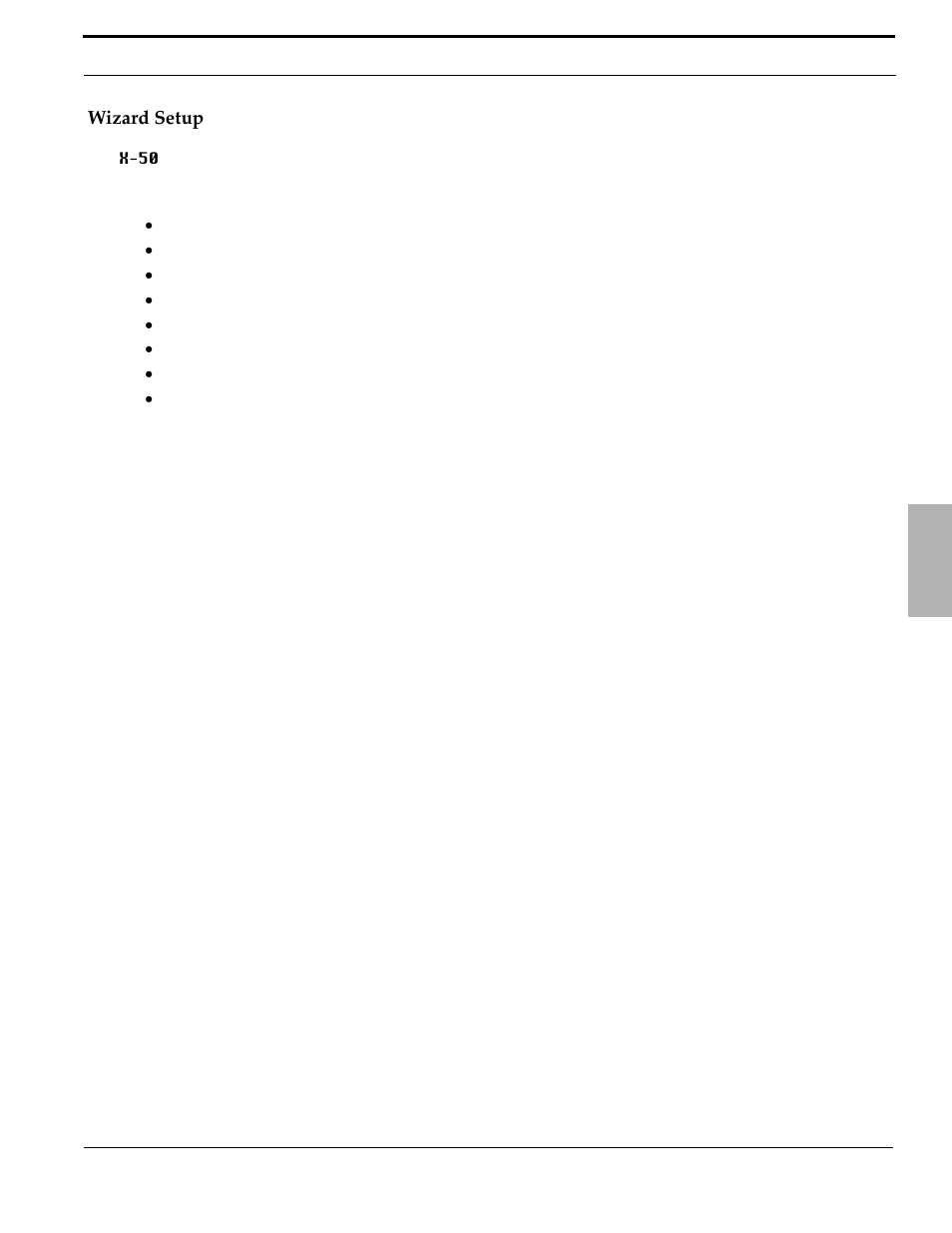 Wizard setup | Xblue Networks X-50 User Manual | Page 45 / 260