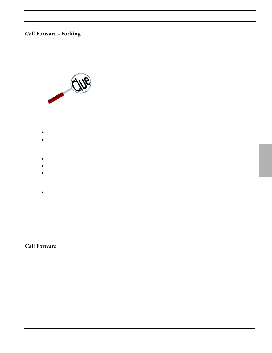 Call forward - forking, Call forward, Call forward - forking call forward | Xblue Networks X-50 User Manual | Page 55 / 260