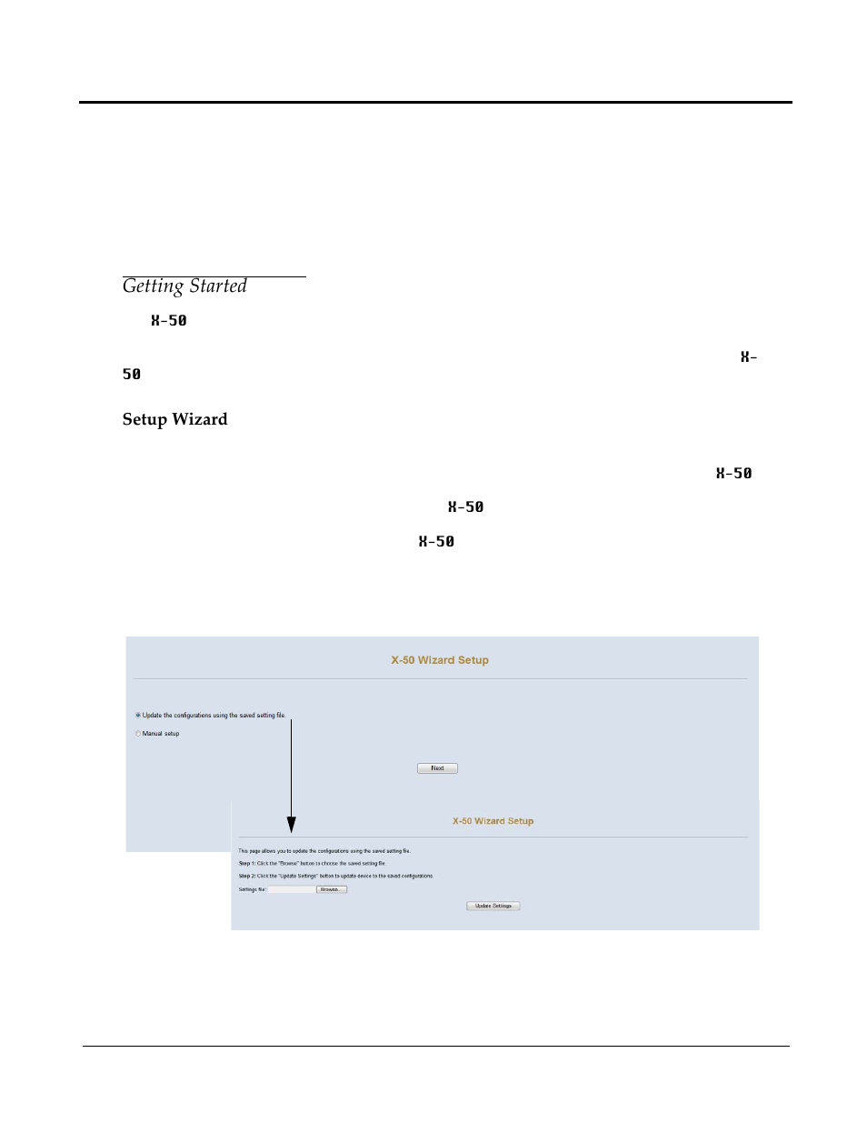 6 programming wizard, Getting started, Setup wizard | 6 getting started | Xblue Networks X-50 User Manual | Page 81 / 260