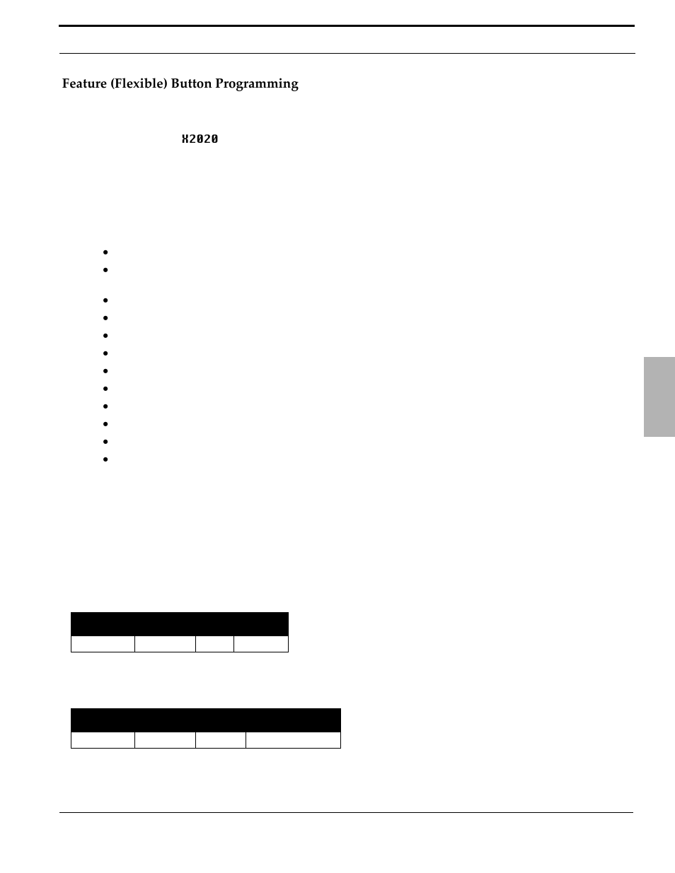 Feature (flexible) button programming | Xblue Networks X-50 User Manual | Page 51 / 106