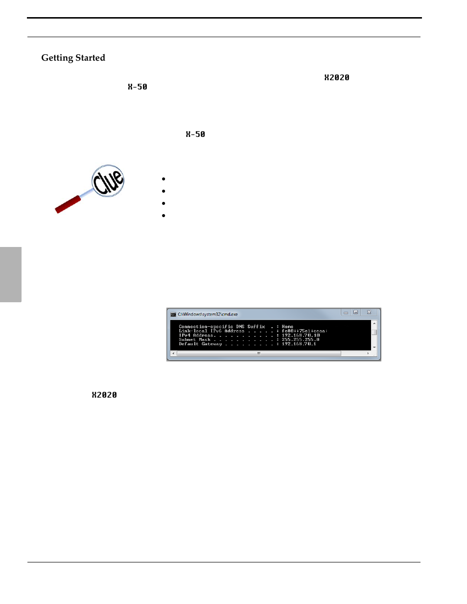 Getting started | Xblue Networks X-50 User Manual | Page 62 / 106