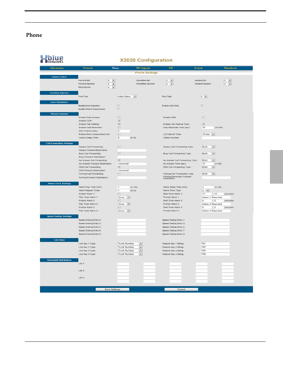 Phone | Xblue Networks X-50 User Manual | Page 77 / 106