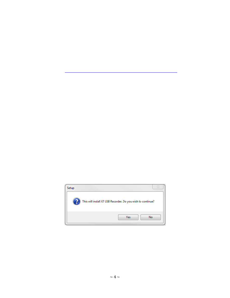 Minimum pc requirements, Software for the usb recorder, Installing the software | Xblue Networks X-7 User Manual | Page 4 / 16