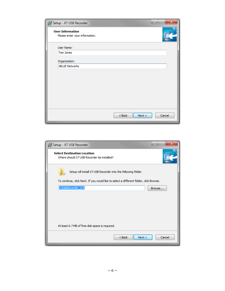 Xblue Networks X-7 User Manual | Page 6 / 16