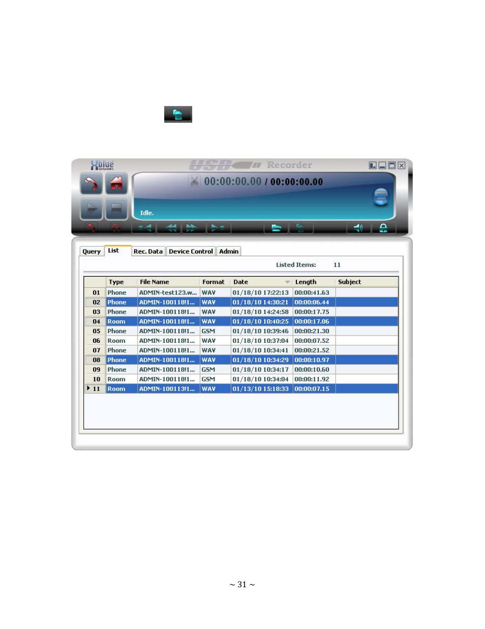Options | Xblue Networks X-7 User Manual | Page 31 / 37