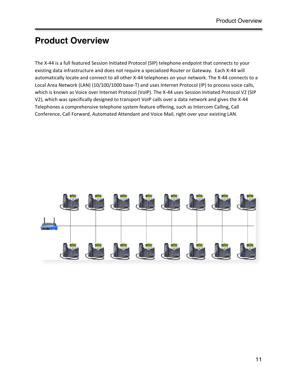 Product overview | Xblue Networks X-44 User Manual | Page 11 / 98