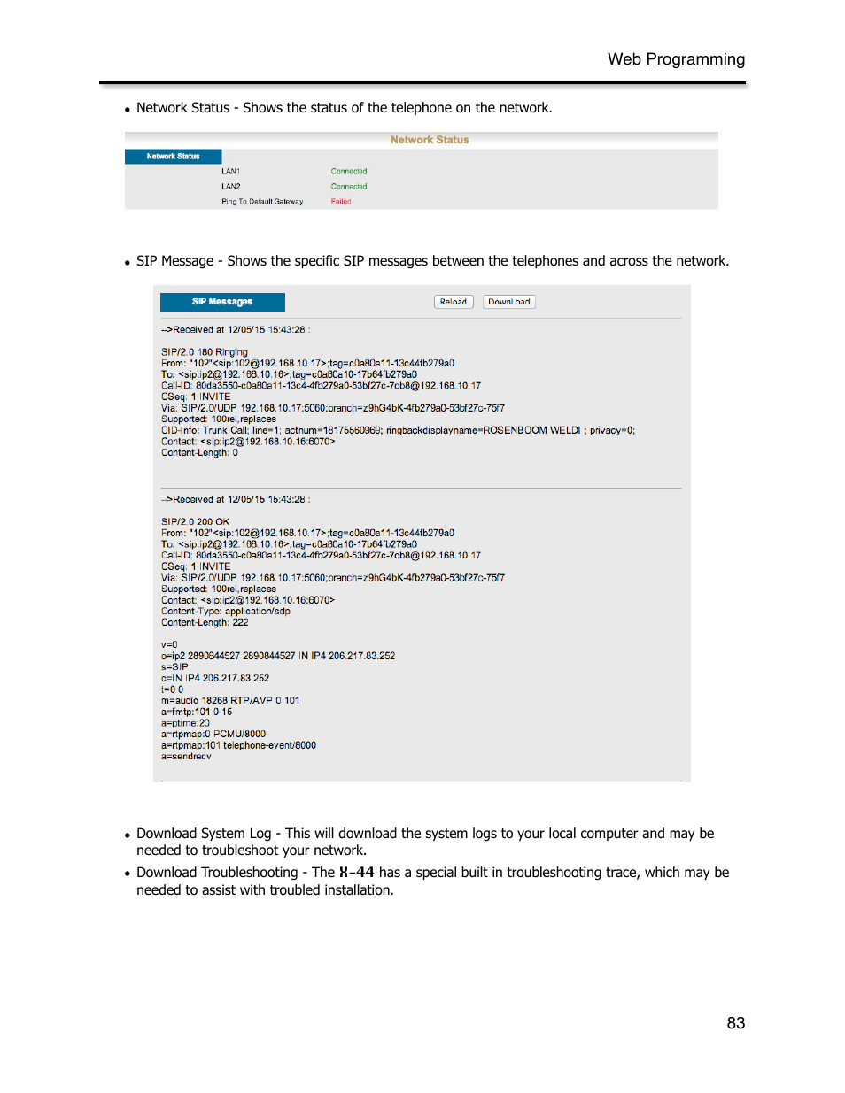 Xblue Networks X-44 User Manual | Page 83 / 98