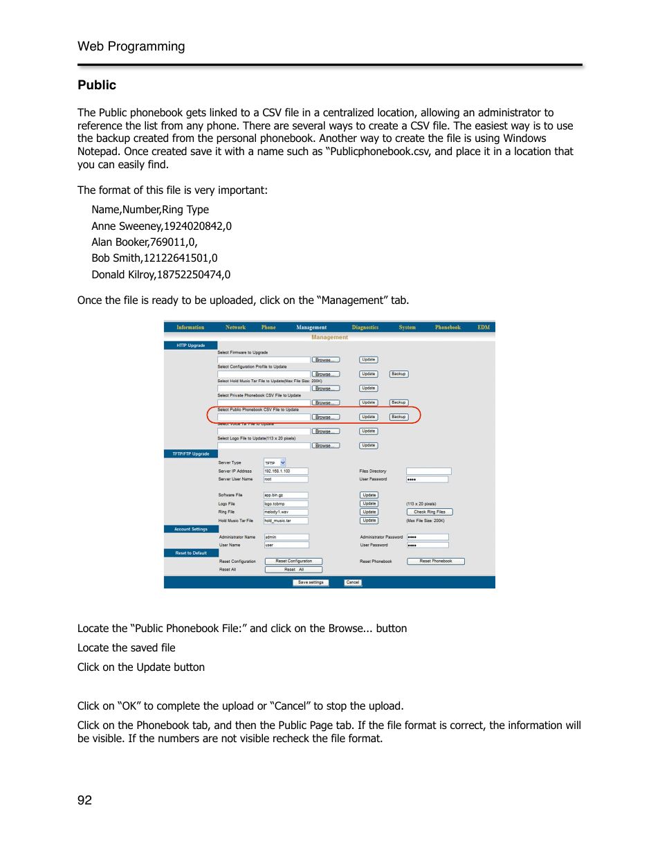 Public | Xblue Networks X-44 User Manual | Page 92 / 98