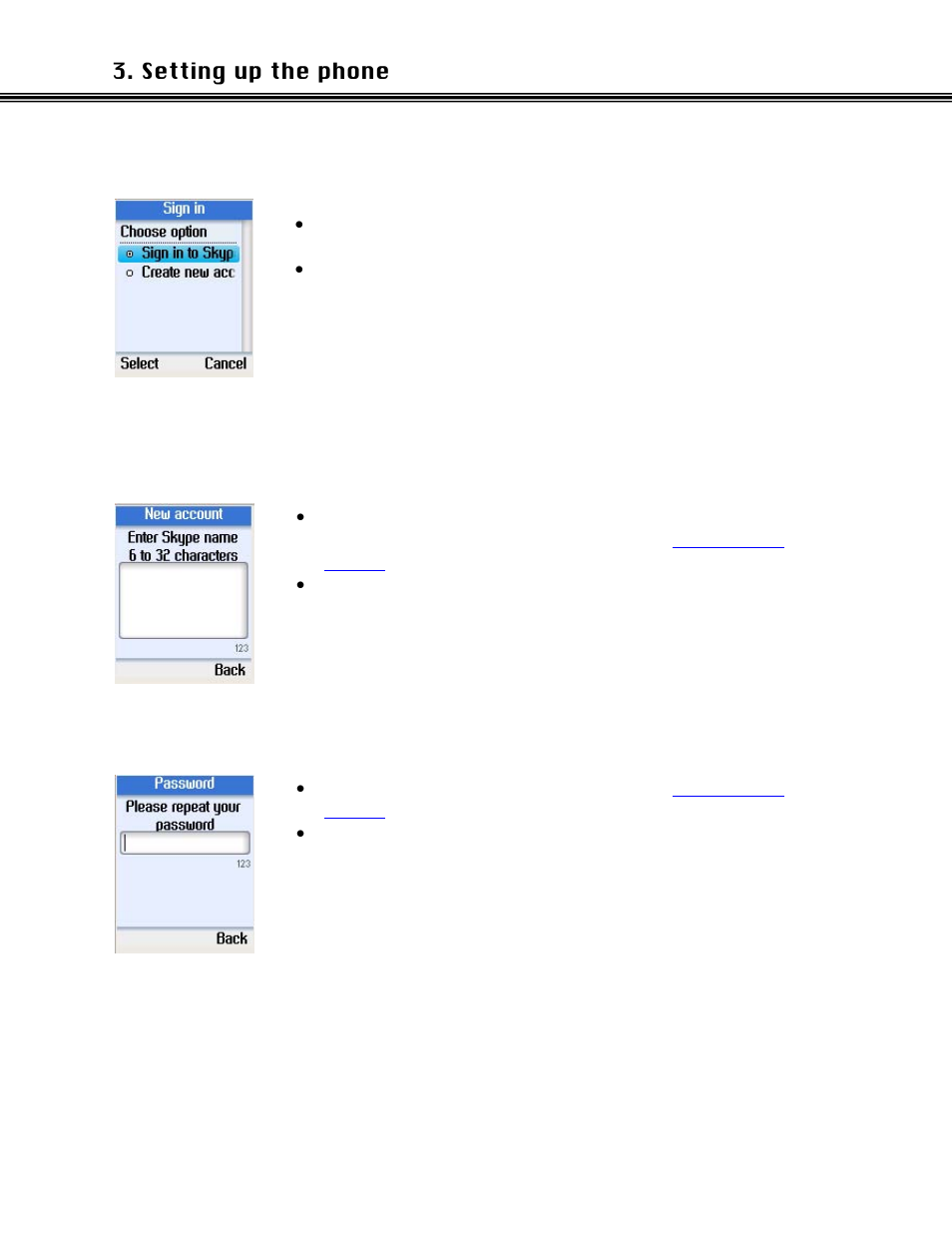 Create new skype account, Reate, Kype | Ccount, Create new account | Xblue Networks Skype Phone User Manual | Page 14 / 60