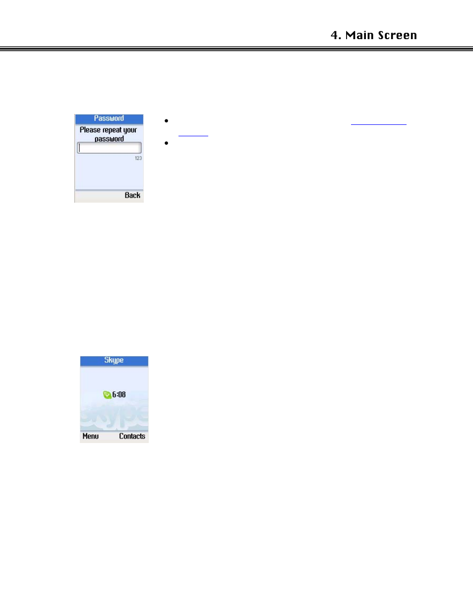 Main screen | Xblue Networks Skype Phone User Manual | Page 15 / 60