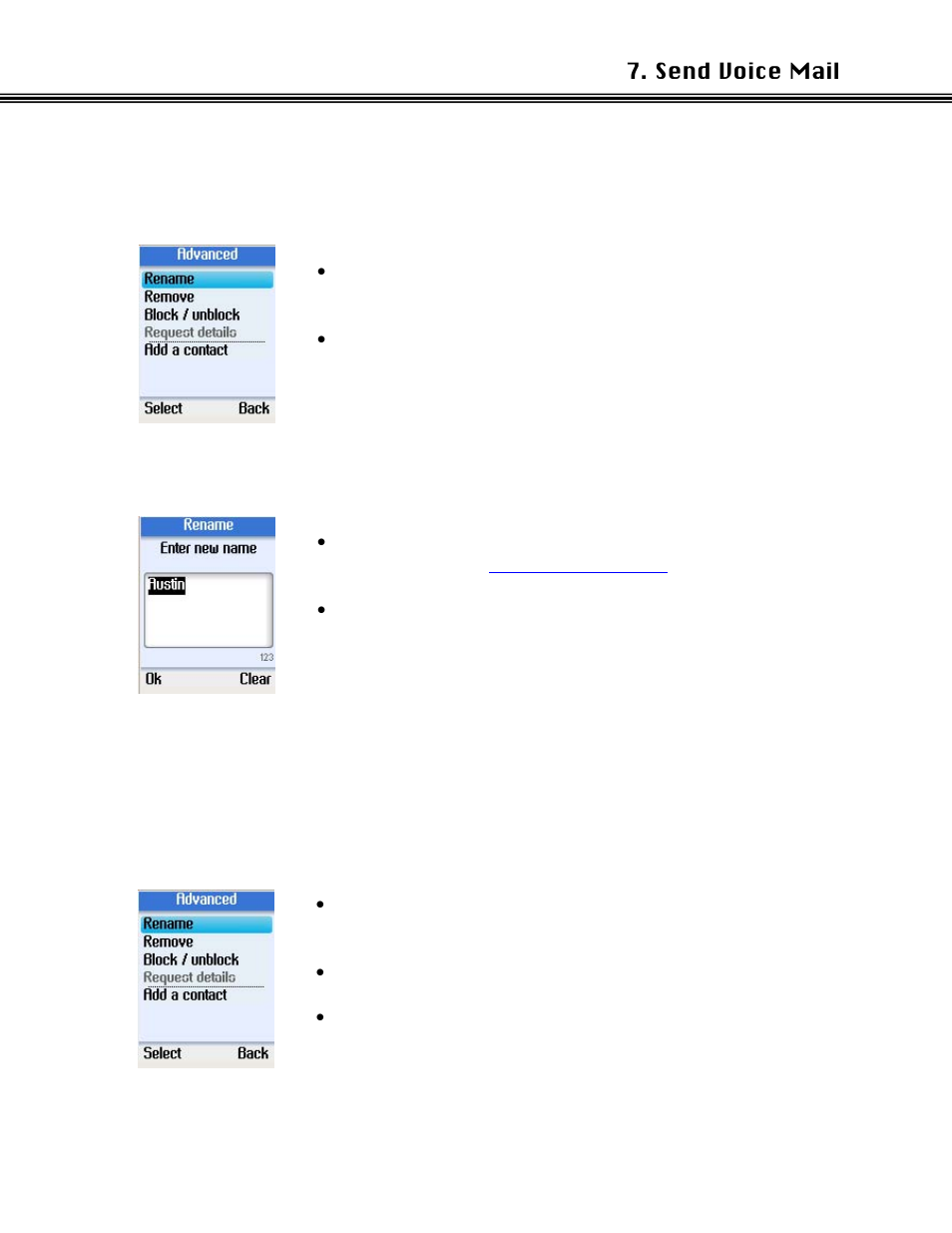 Rename a contact, Remove a contact | Xblue Networks Skype Phone User Manual | Page 21 / 60