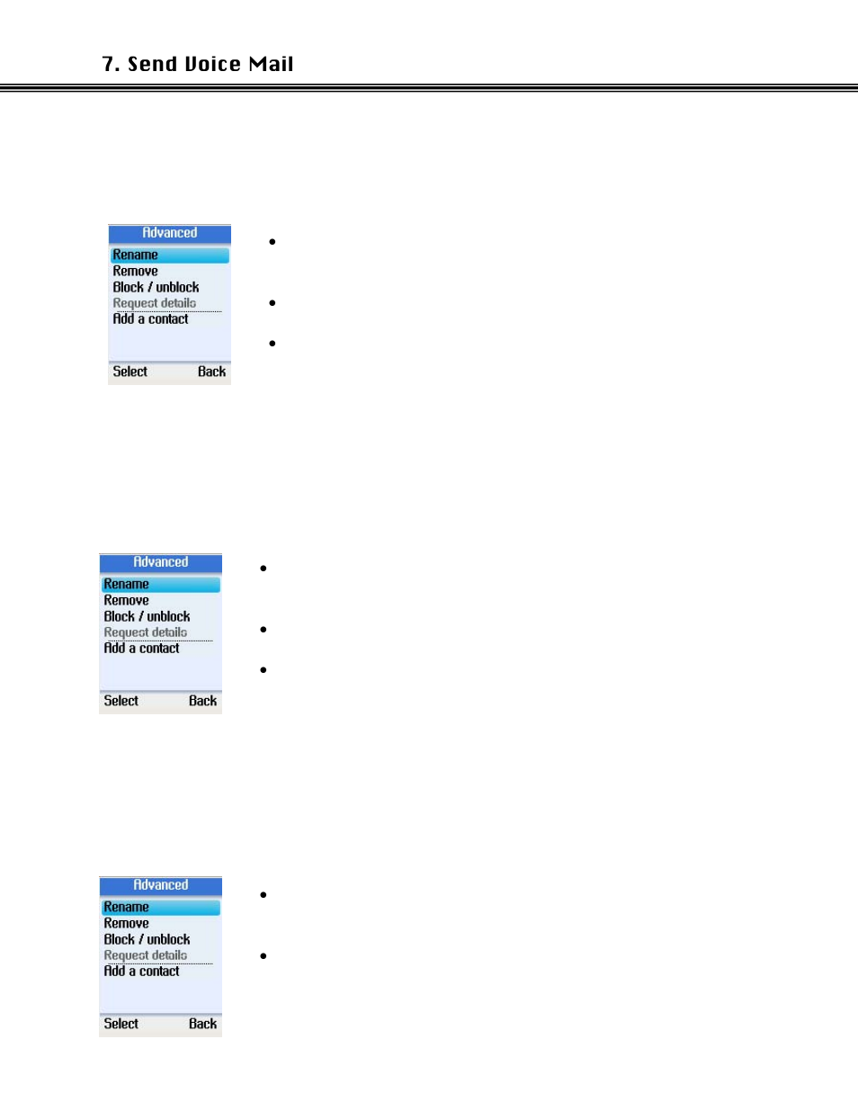 Block/ unblock a contact, Request contact details, Add a contact | Efer to | Xblue Networks Skype Phone User Manual | Page 22 / 60
