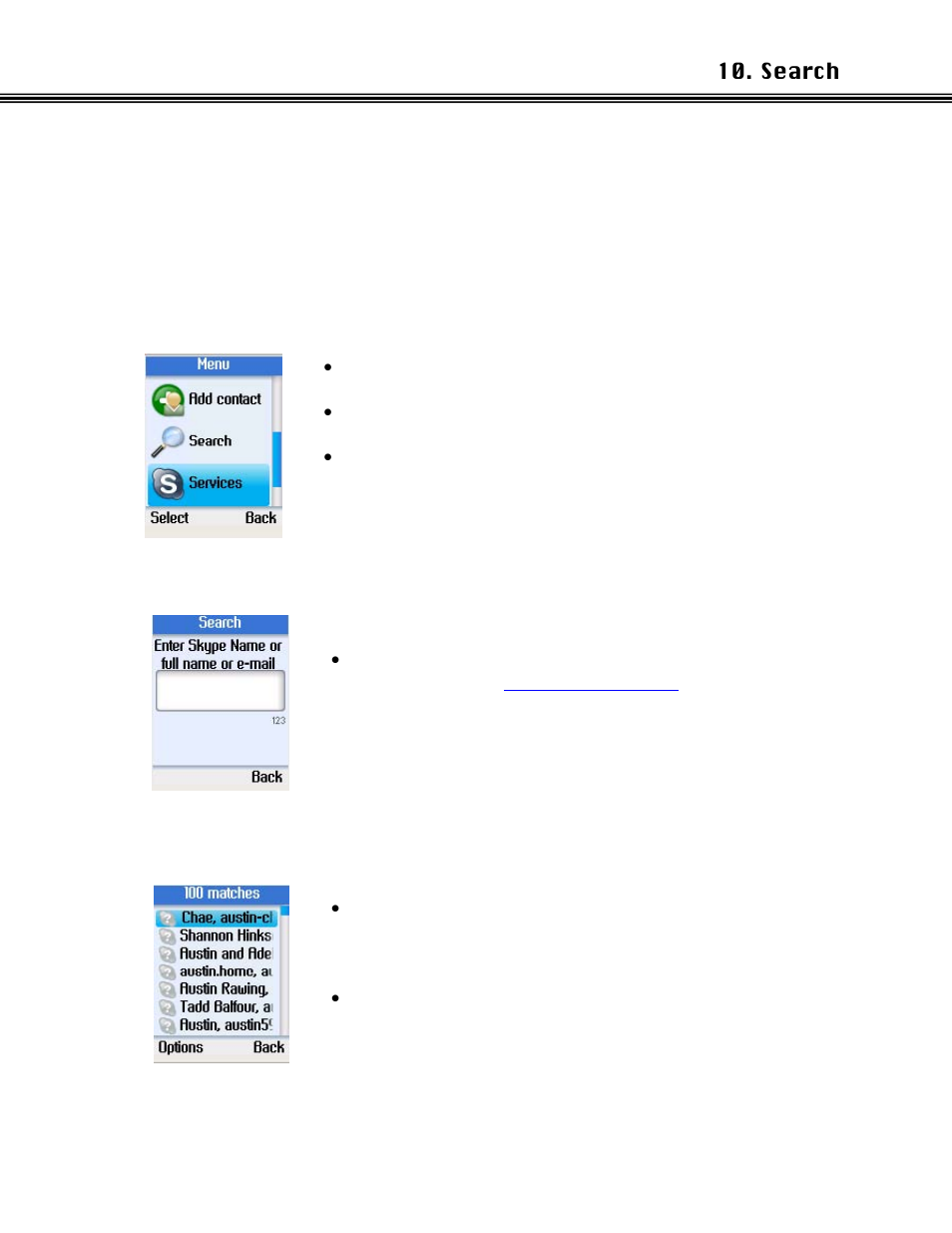 Search | Xblue Networks Skype Phone User Manual | Page 31 / 60