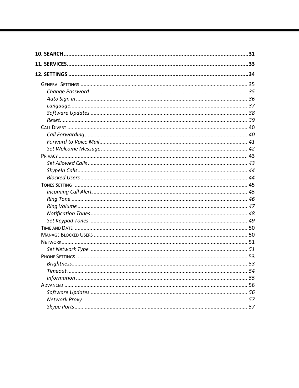 Xblue Networks Skype Phone User Manual | Page 4 / 60