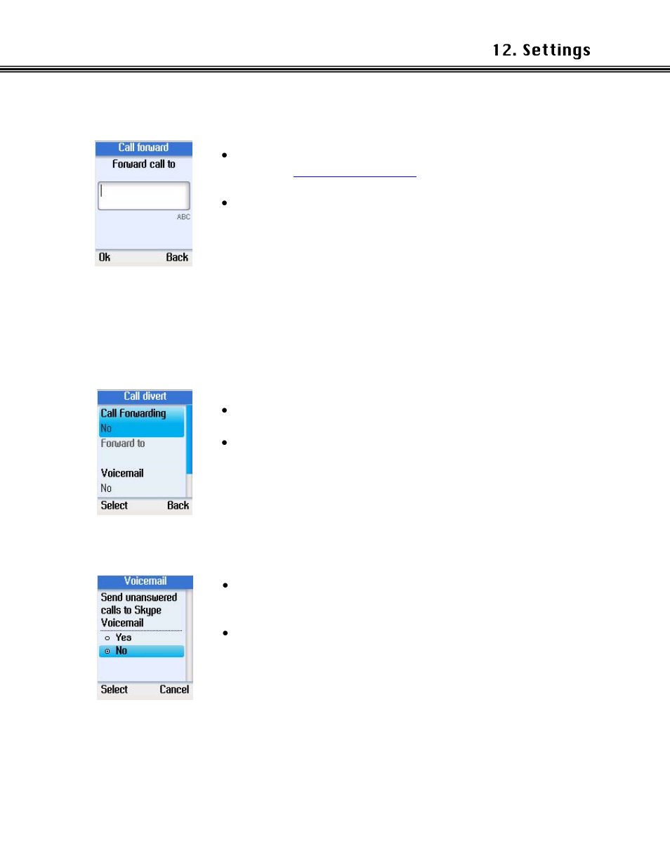 Forward to voice mail | Xblue Networks Skype Phone User Manual | Page 41 / 60