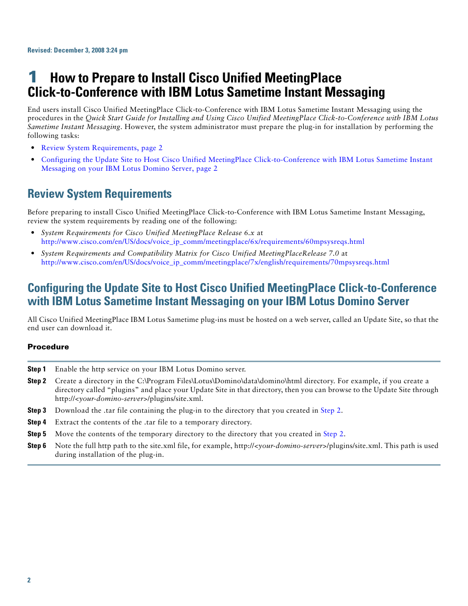 Review system requirements | Cisco 6.x and 7.0 User Manual | Page 2 / 4