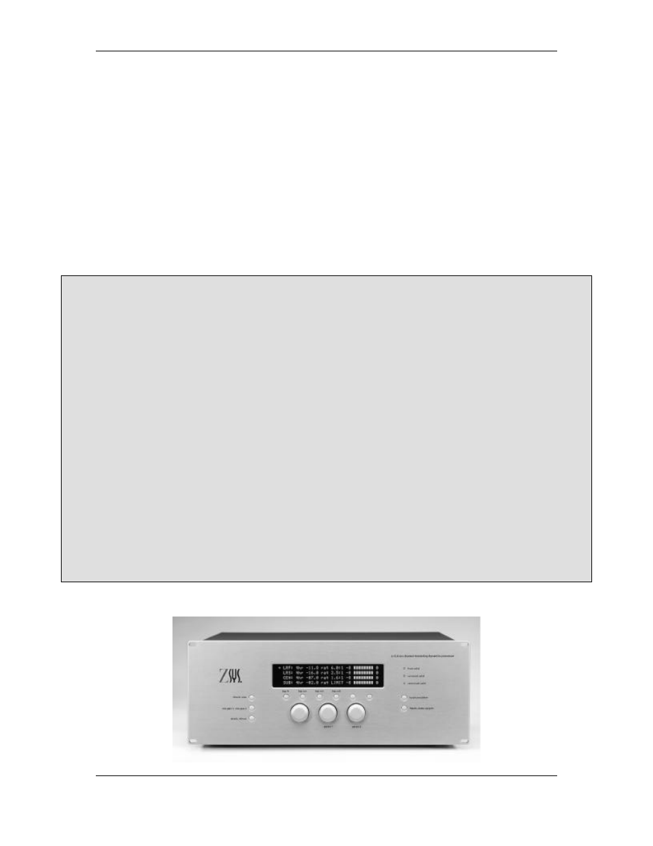 Z-Systems z-CL6 six-channel mastering dynamics processor User Manual | 11 pages