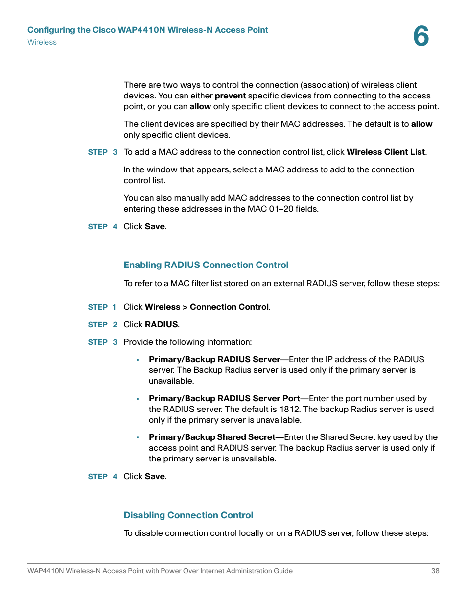 Cisco WIRELESS ACCESS POINT WAP4410N User Manual | Page 38 / 62
