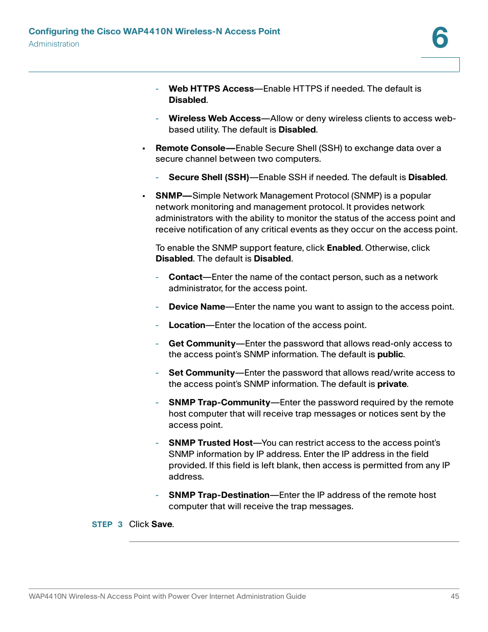 Cisco WIRELESS ACCESS POINT WAP4410N User Manual | Page 45 / 62