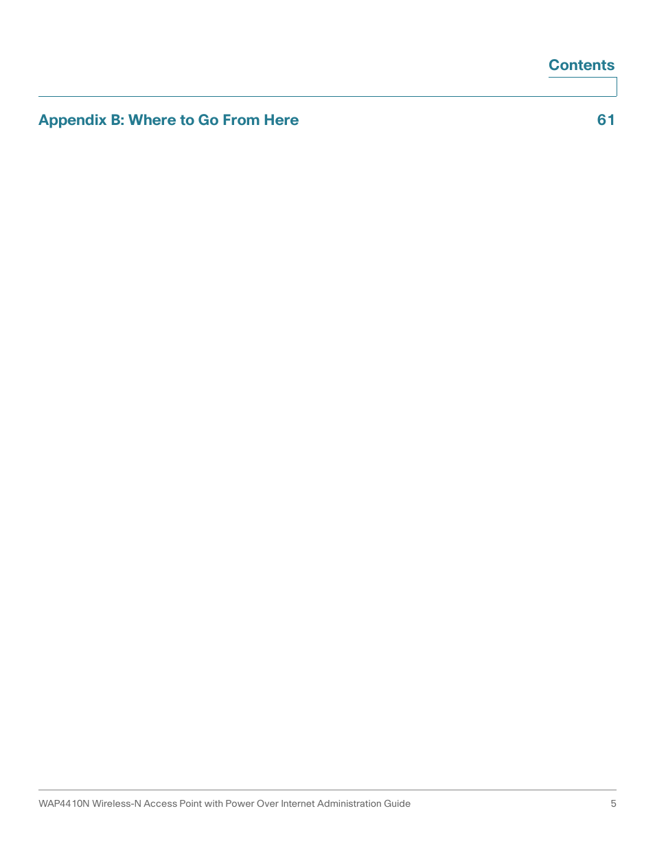 Cisco WIRELESS ACCESS POINT WAP4410N User Manual | Page 5 / 62