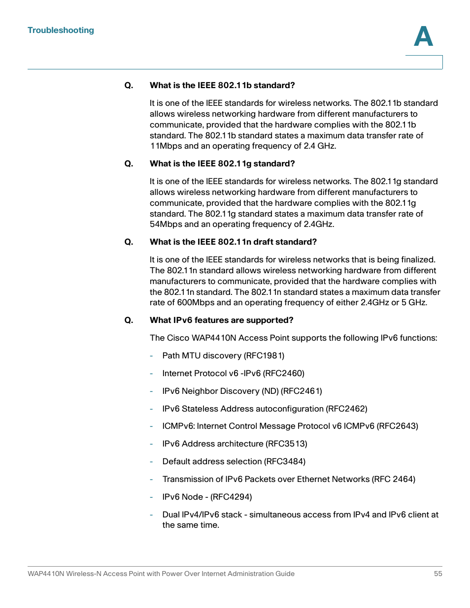 Cisco WIRELESS ACCESS POINT WAP4410N User Manual | Page 55 / 62