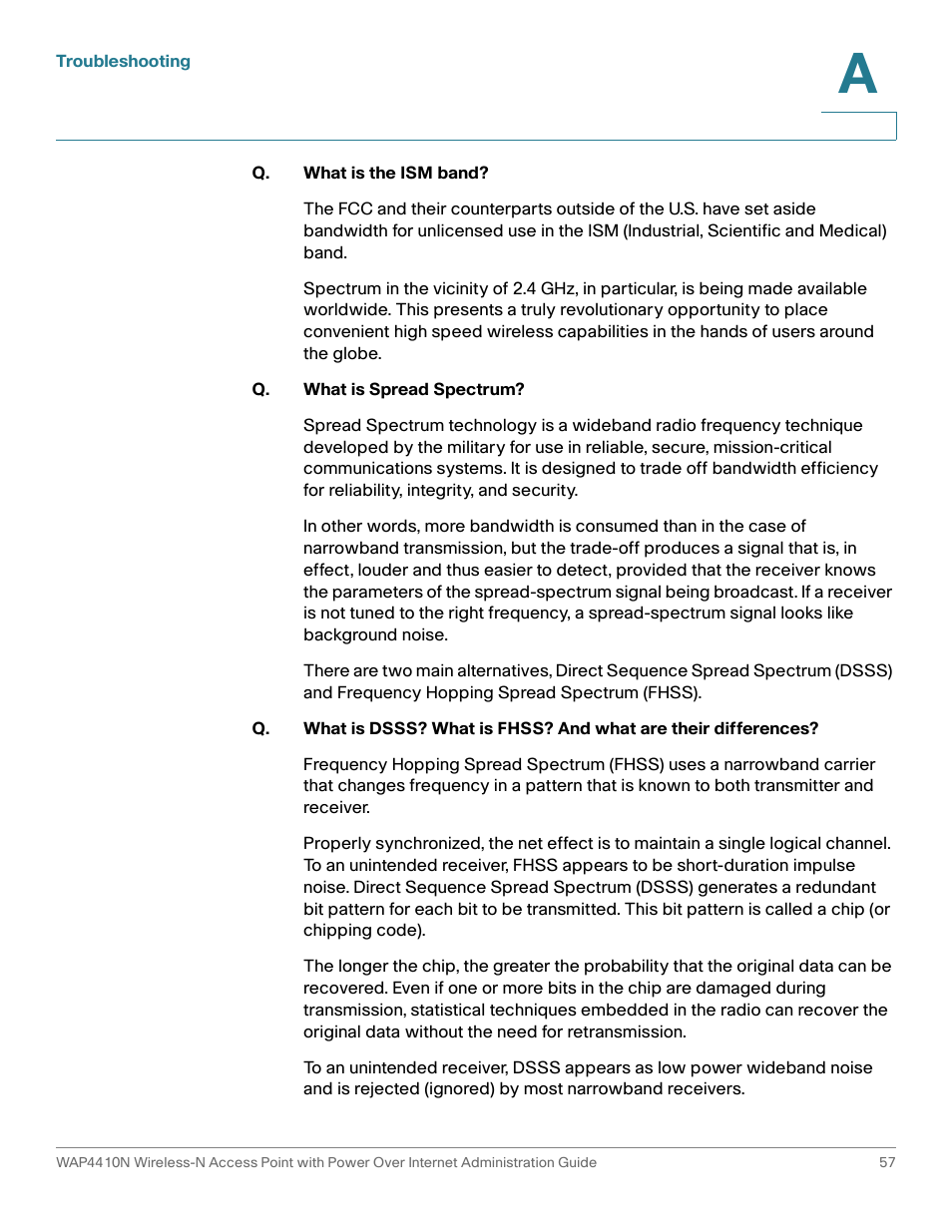 Cisco WIRELESS ACCESS POINT WAP4410N User Manual | Page 57 / 62