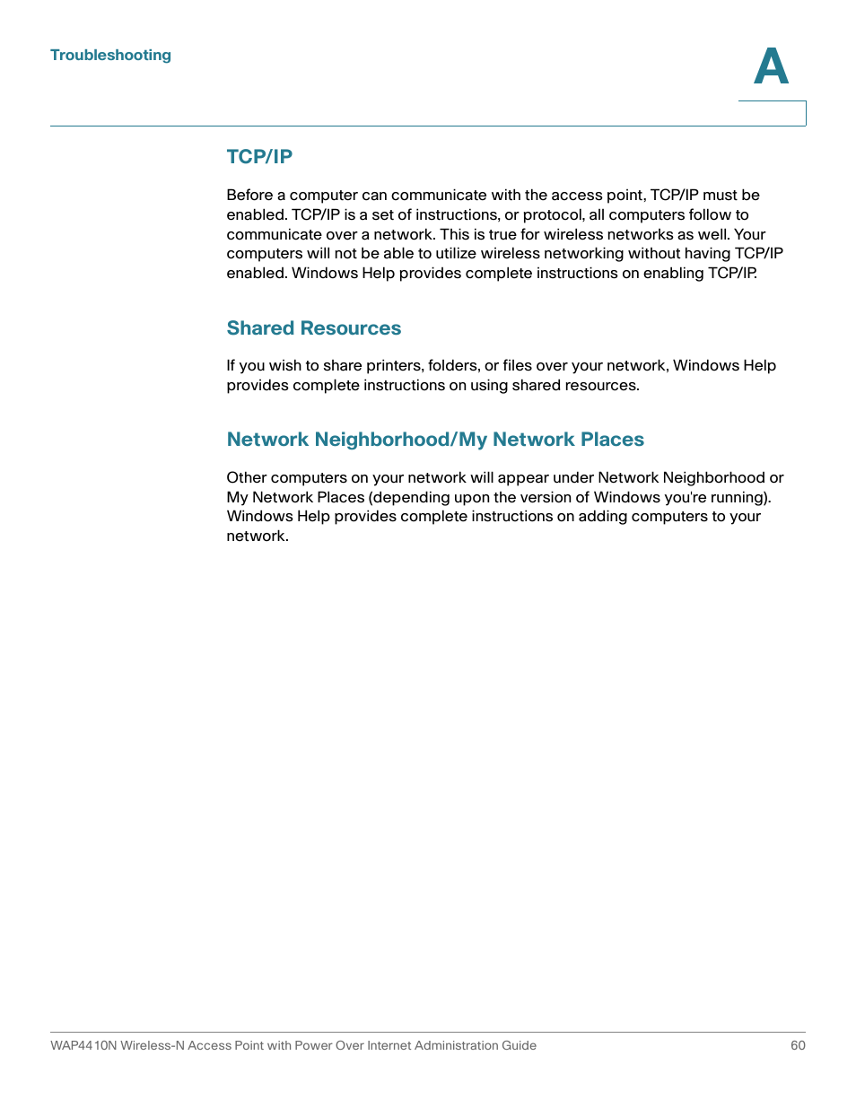Cisco WIRELESS ACCESS POINT WAP4410N User Manual | Page 60 / 62