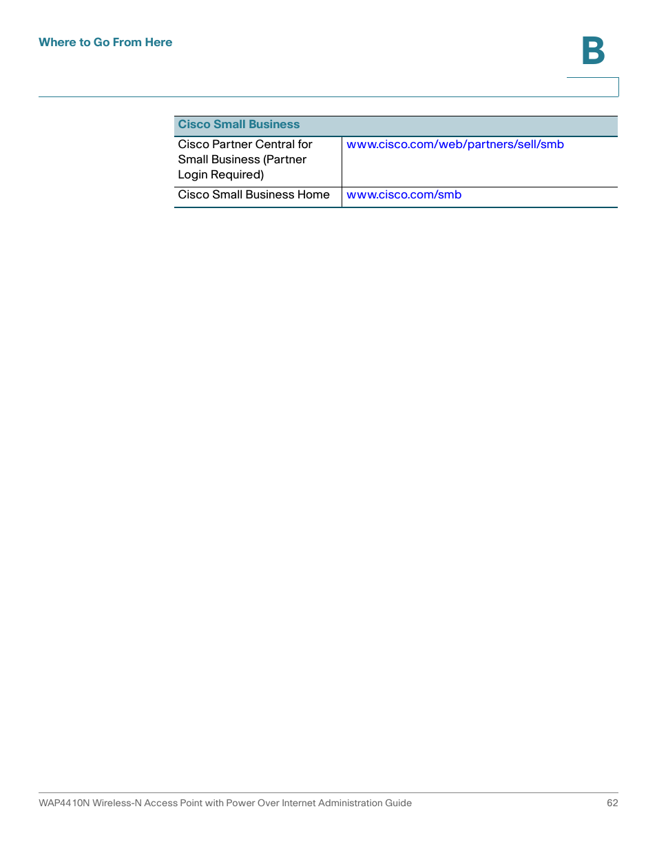 Cisco WIRELESS ACCESS POINT WAP4410N User Manual | Page 62 / 62