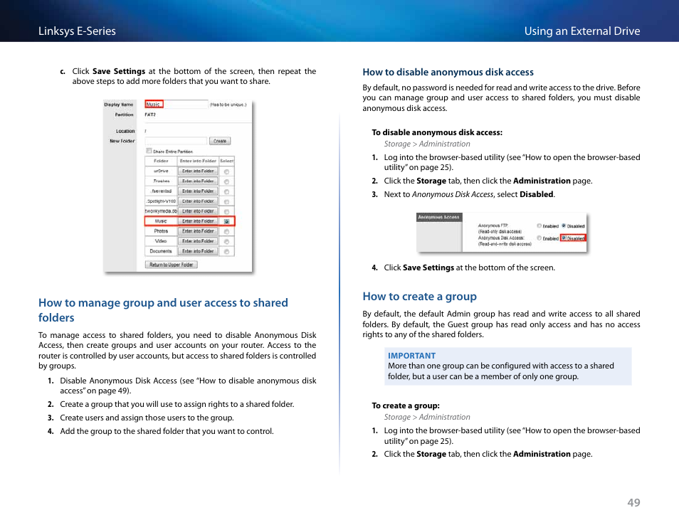 How to create a group | Linksys E4200 User Manual | Page 61 / 92
