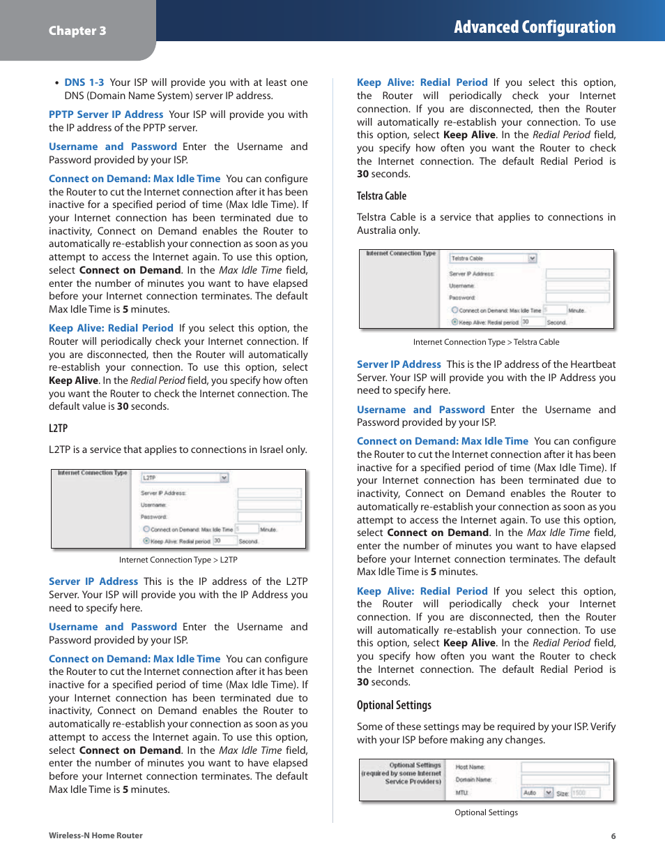 Advanced configuration | Linksys WRT120N User Manual | Page 10 / 55