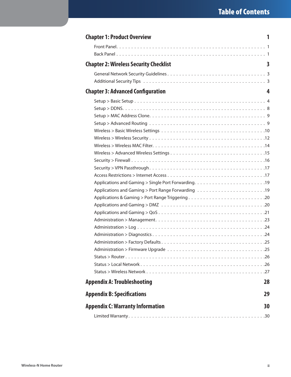 Linksys WRT120N User Manual | Page 3 / 55