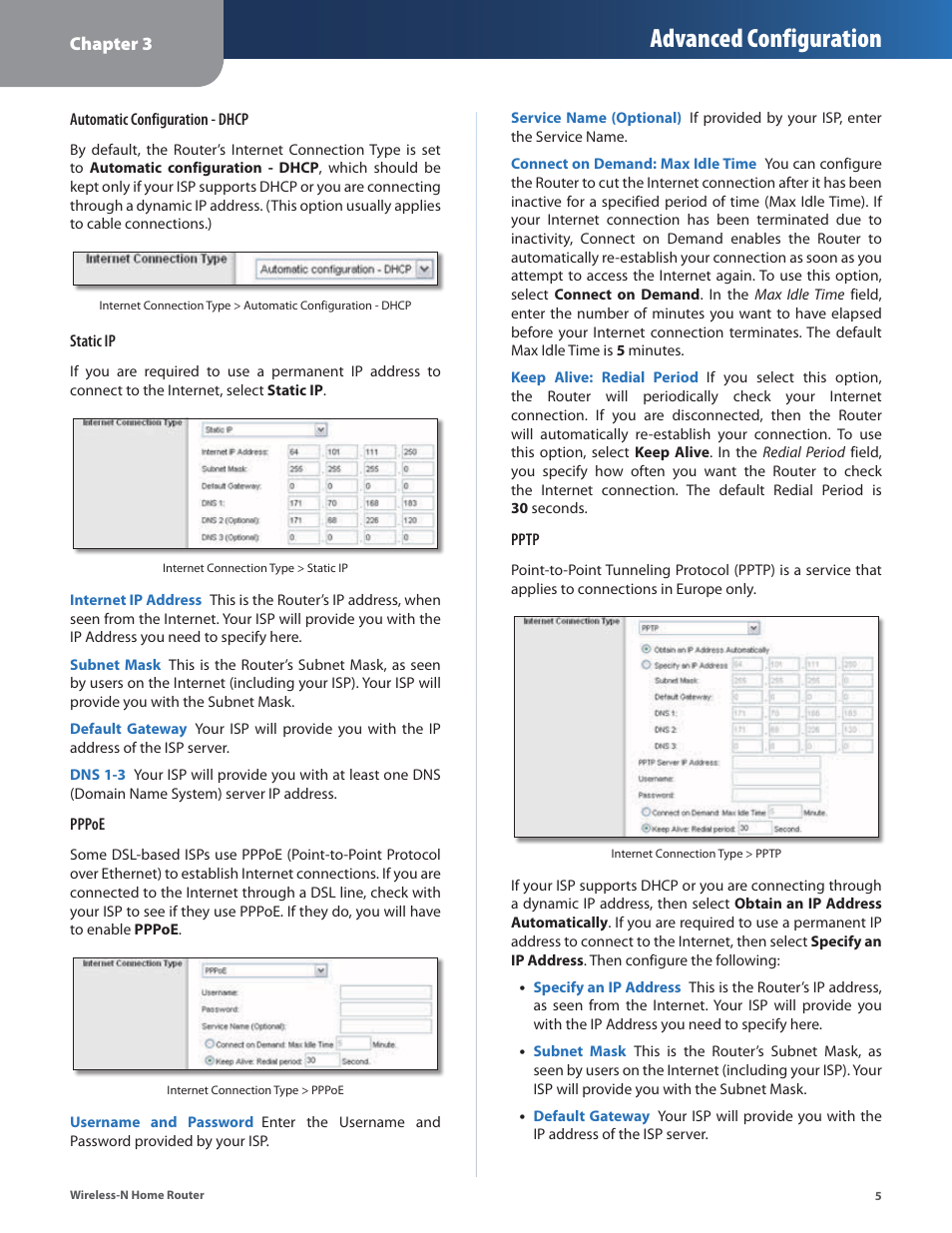 Advanced configuration | Linksys WRT120N User Manual | Page 9 / 55