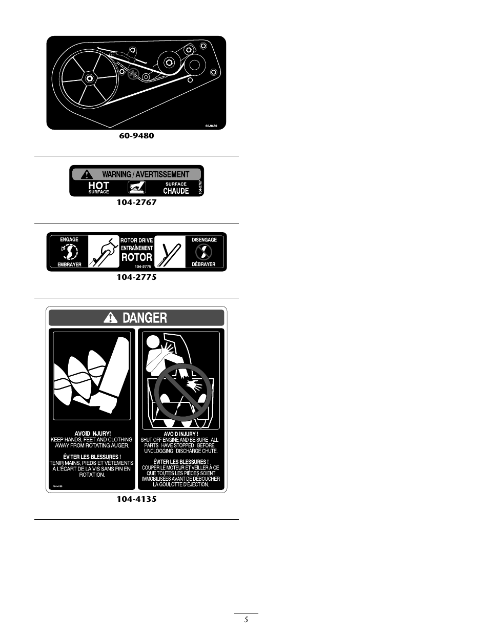 Toro CCR 3650 GTS Snowthrower 38517 User Manual | Page 5 / 16