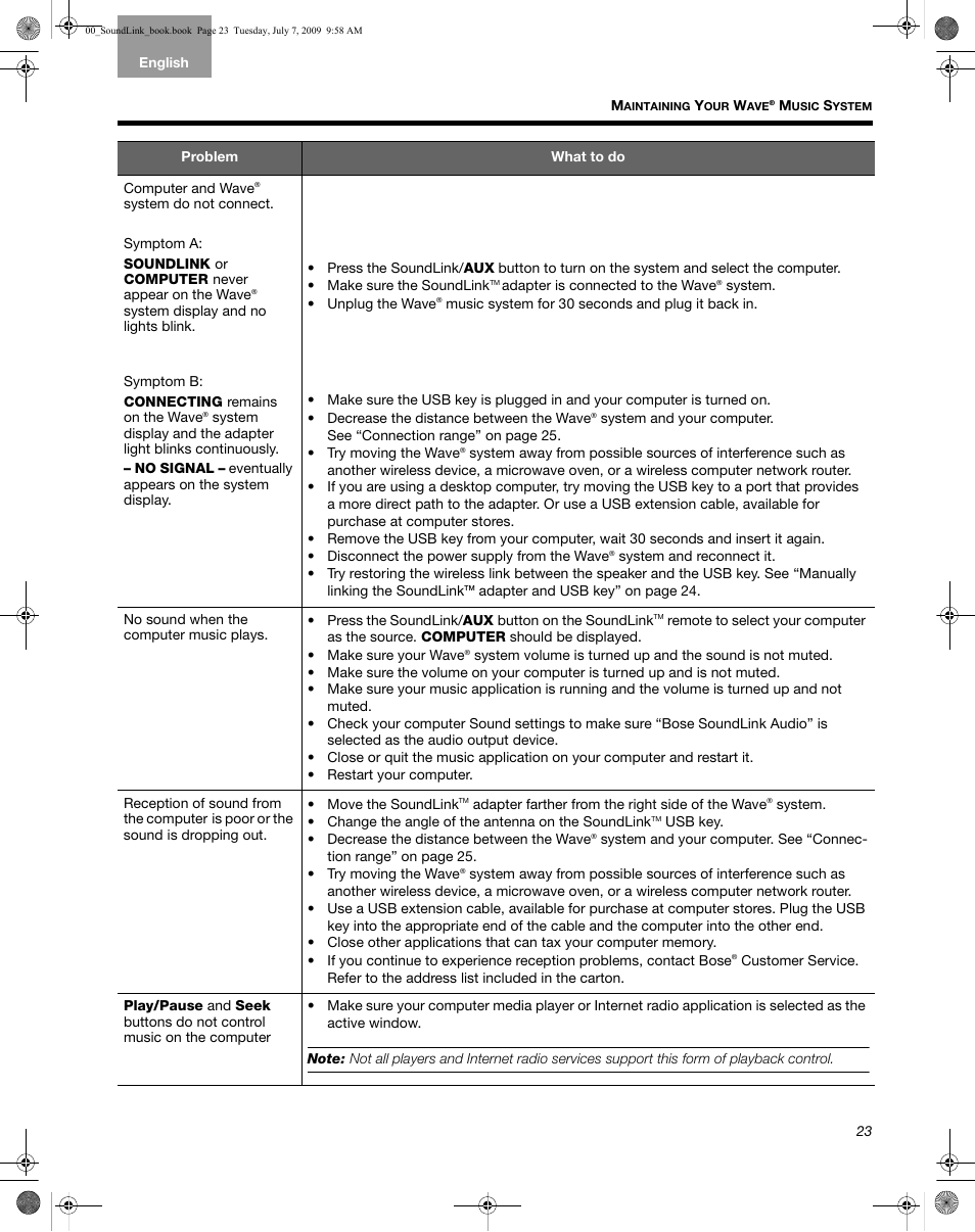 Bose Wave Music System-soundlink User Manual | Page 27 / 32