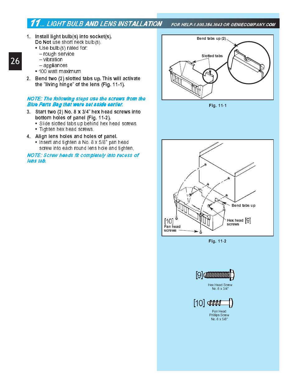 Genie Pro max PMX-IC B Series User Manual | Page 26 / 32