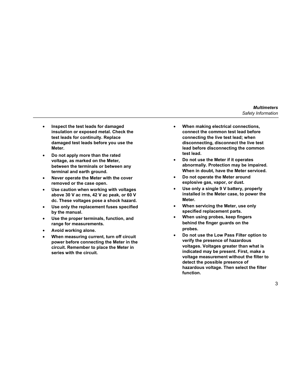 Fluke 87 V User Manual | Page 11 / 60