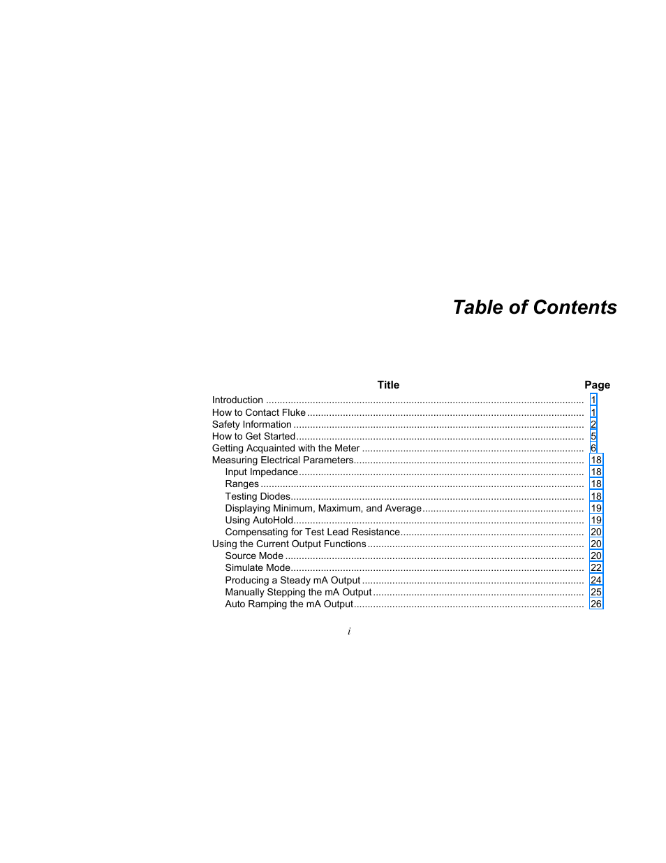 Fluke 789 User Manual | Page 3 / 54