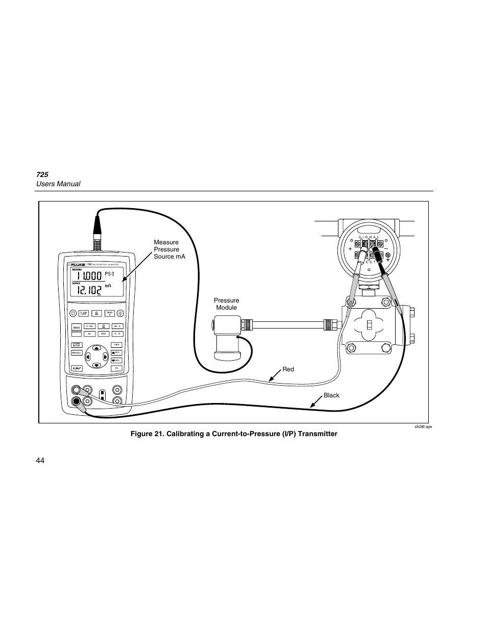 725 users manual | Fluke 725 User Manual | Page 54 / 72