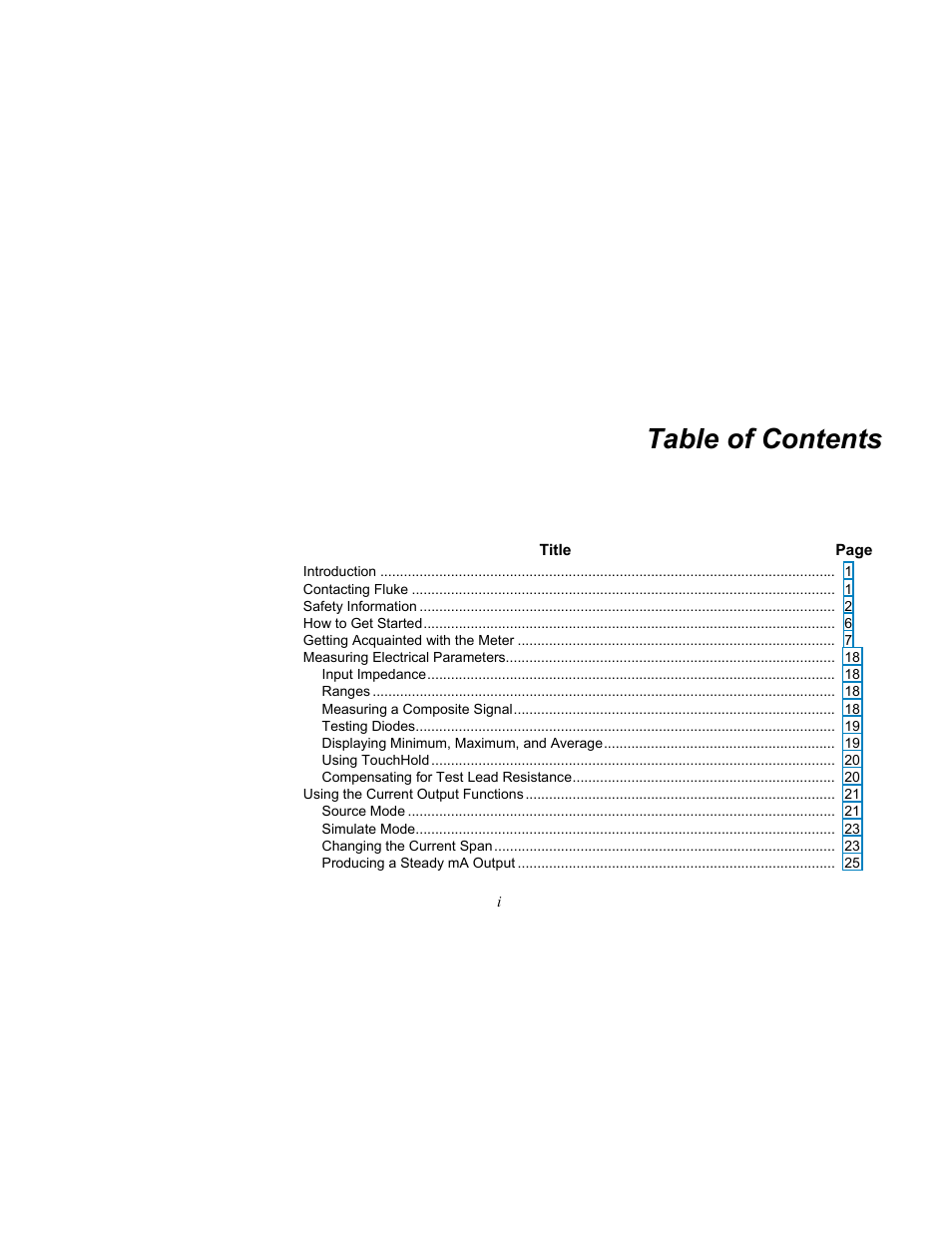 Fluke 787 User Manual | Page 3 / 52