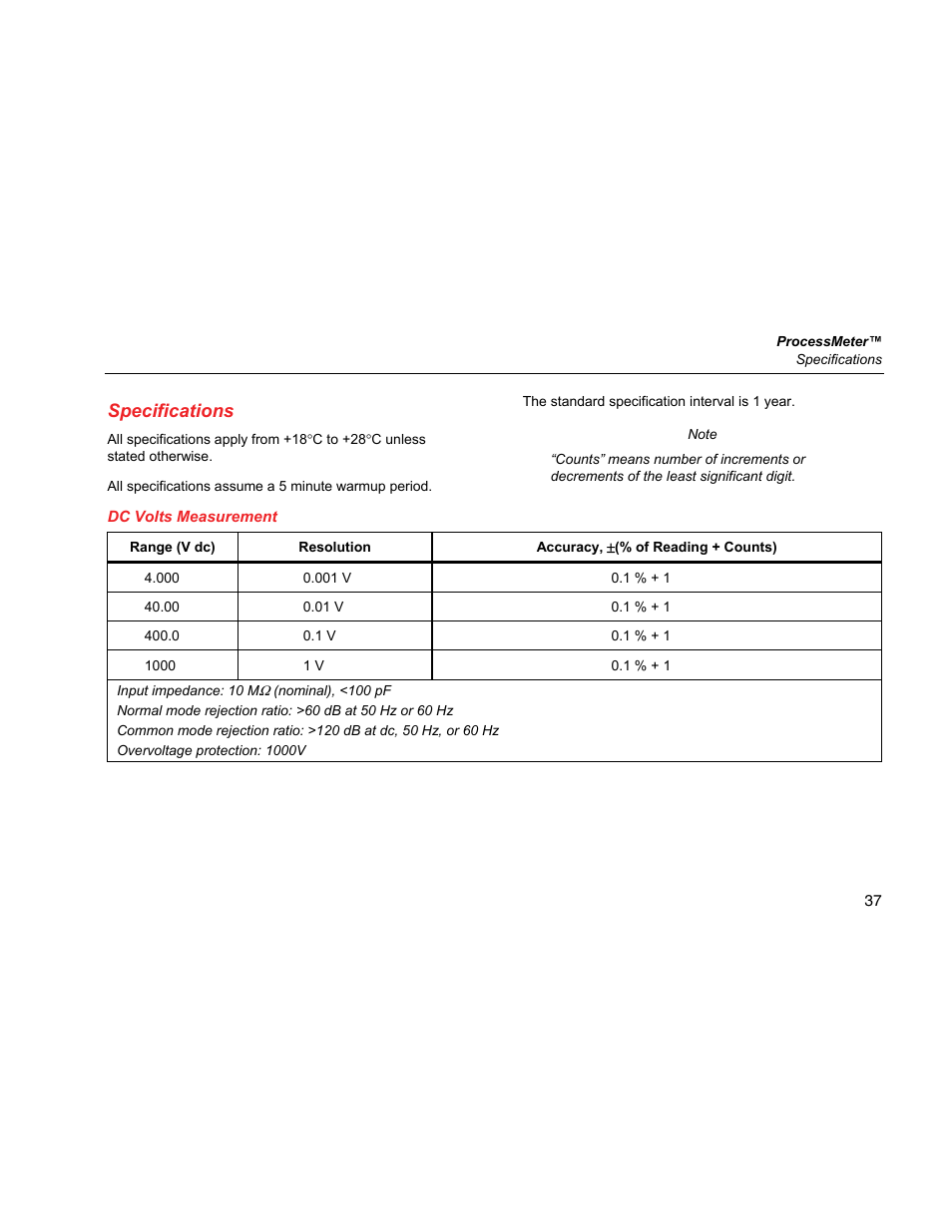 Specifications | Fluke 787 User Manual | Page 45 / 52
