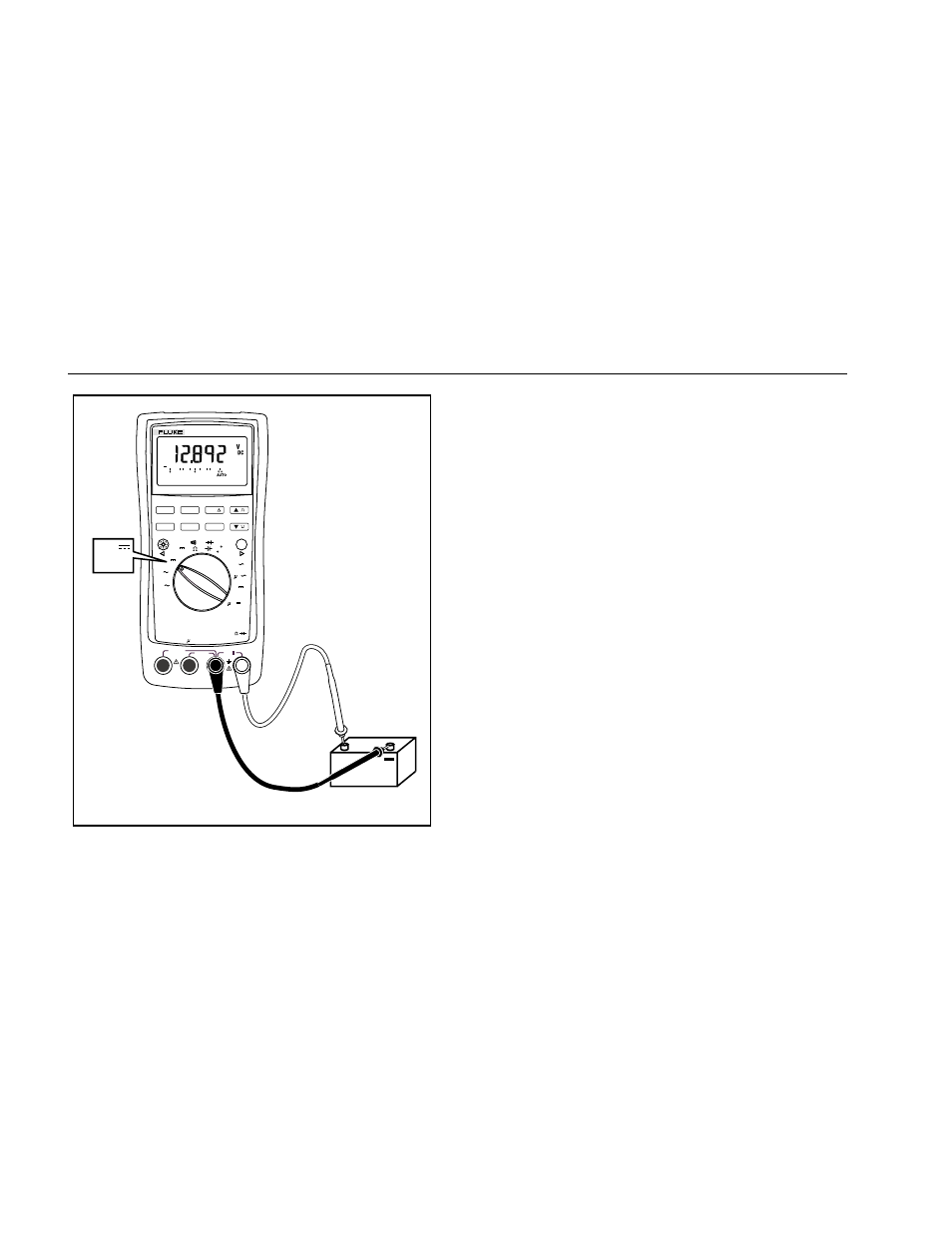 Measuring resistance, Figure 3-4. dc voltage measurement | Fluke 189 User Manual | Page 42 / 96
