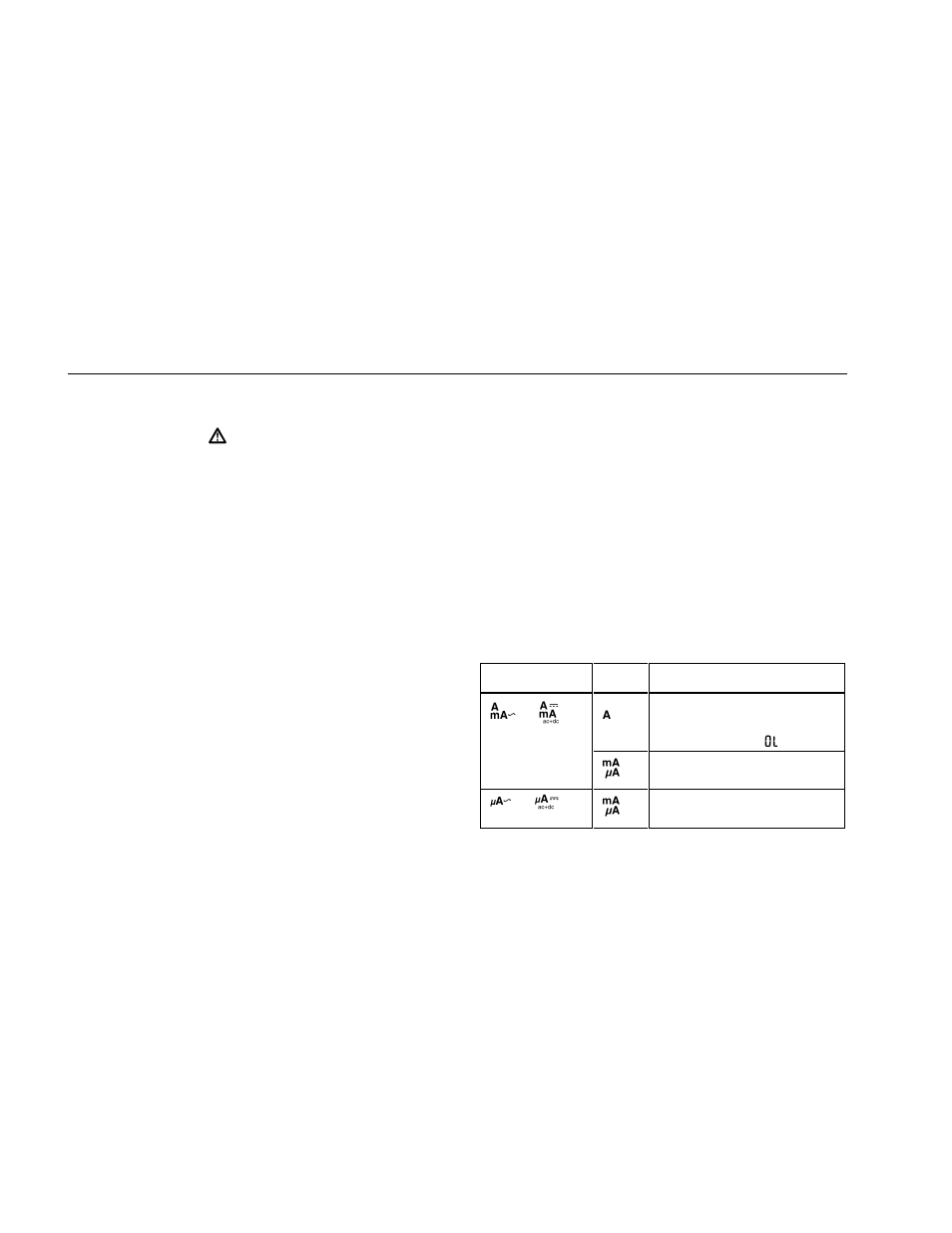 Measuring current | Fluke 189 User Manual | Page 52 / 96