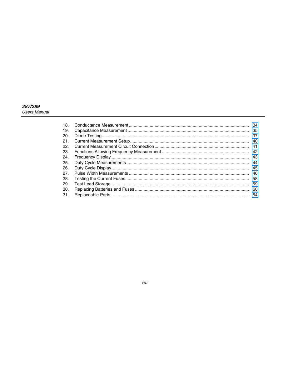 Fluke 289 User Manual | Page 10 / 88