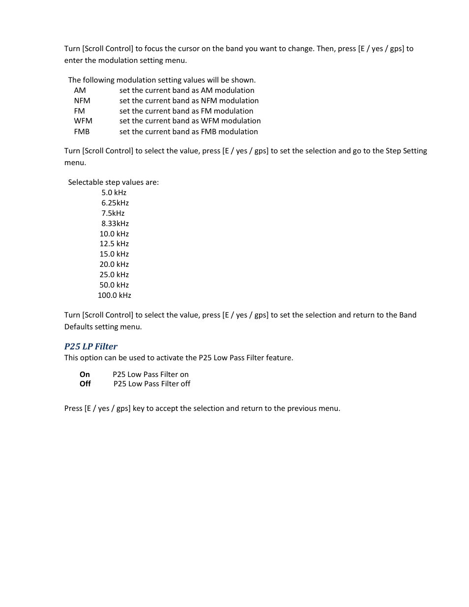 P25 lp filter | Uniden BCD396XT User Manual | Page 109 / 273