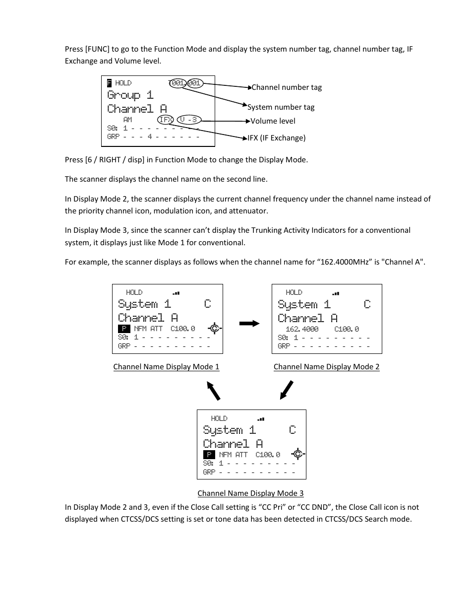 Group 1 channel a, System 1 c channel a | Uniden BCD396XT User Manual | Page 132 / 273