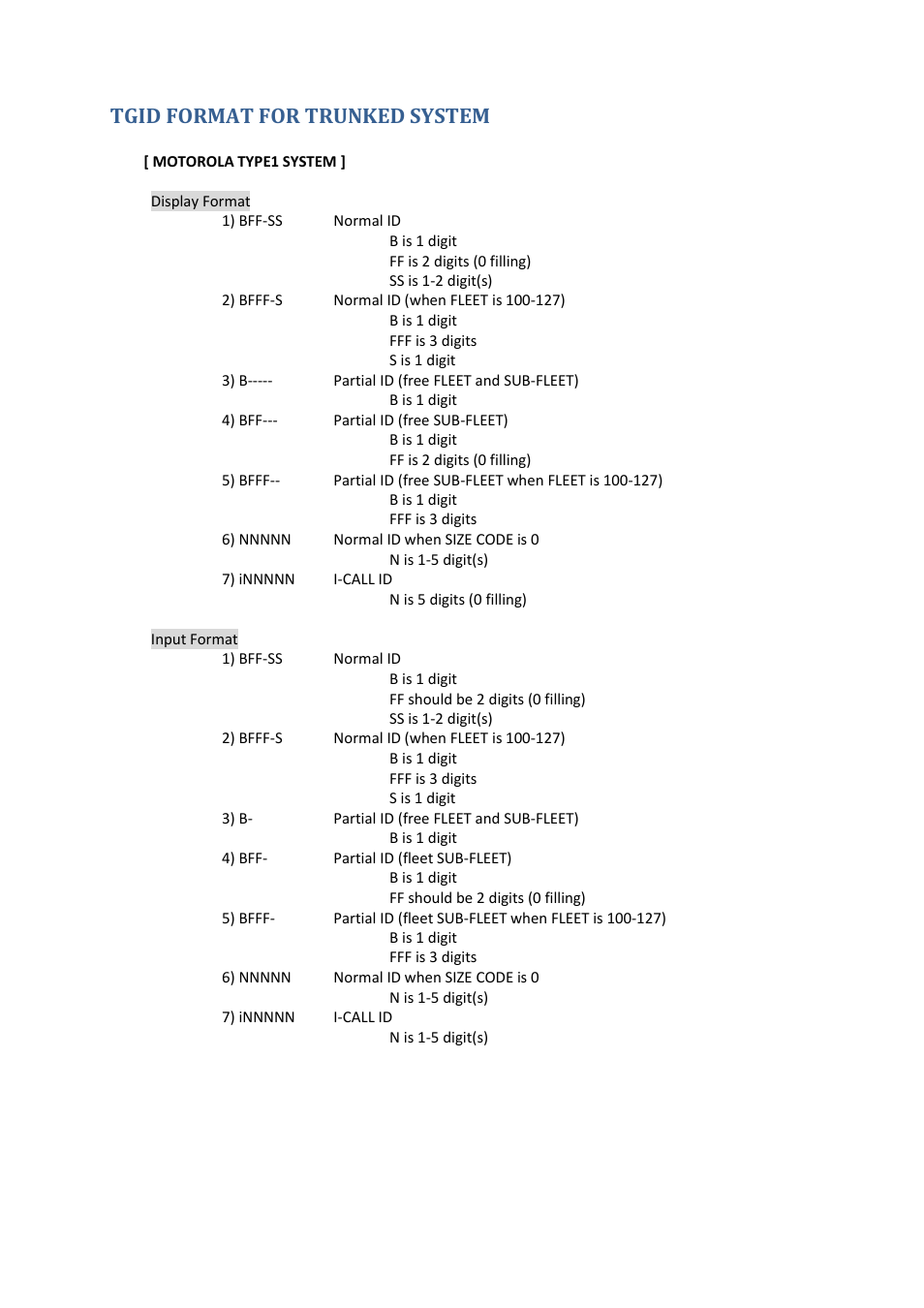 Tgid format for trunked system | Uniden BCD396XT User Manual | Page 208 / 273